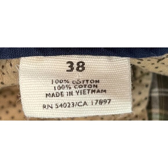 Old Navy Men Classic Preppy Y2K Plaid Older Brother Flat Front Chino Short 38 - Picture 8 of 9